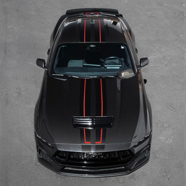2pc Mustang Script Signature Decal Vinyl Sticker | Oracal 651, Made In USA
