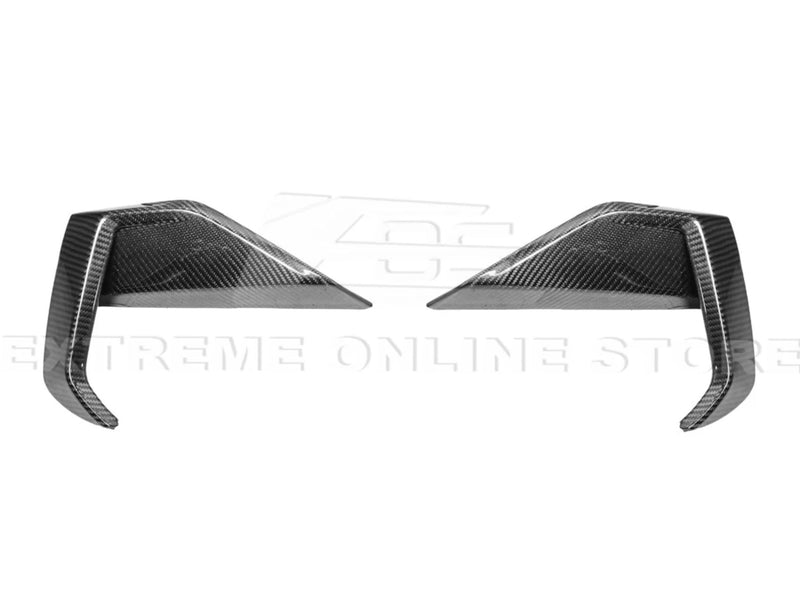 2024-25 Mustang Ecoboost - Lower Side Grille Bezel Covers - Carbon Fiber