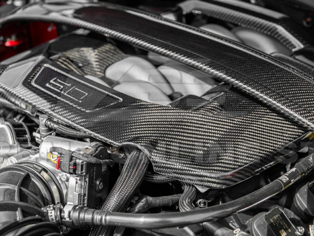 2024-25 Mustang GT Dark Horse - Engine Valve Cover - Carbon Fiber