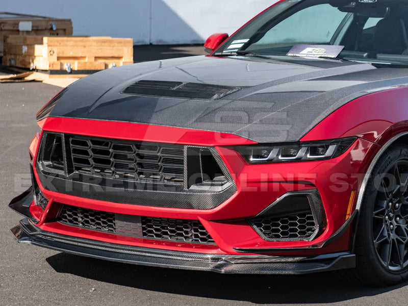 2024-25 Mustang GT - Lower Side Grille Replacements - Carbon Fiber