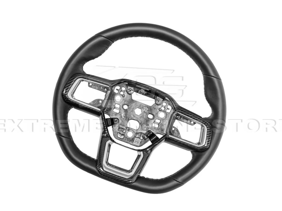 2024-25 Mustang - Steering Wheel Trim Cover - Carbon Fiber
