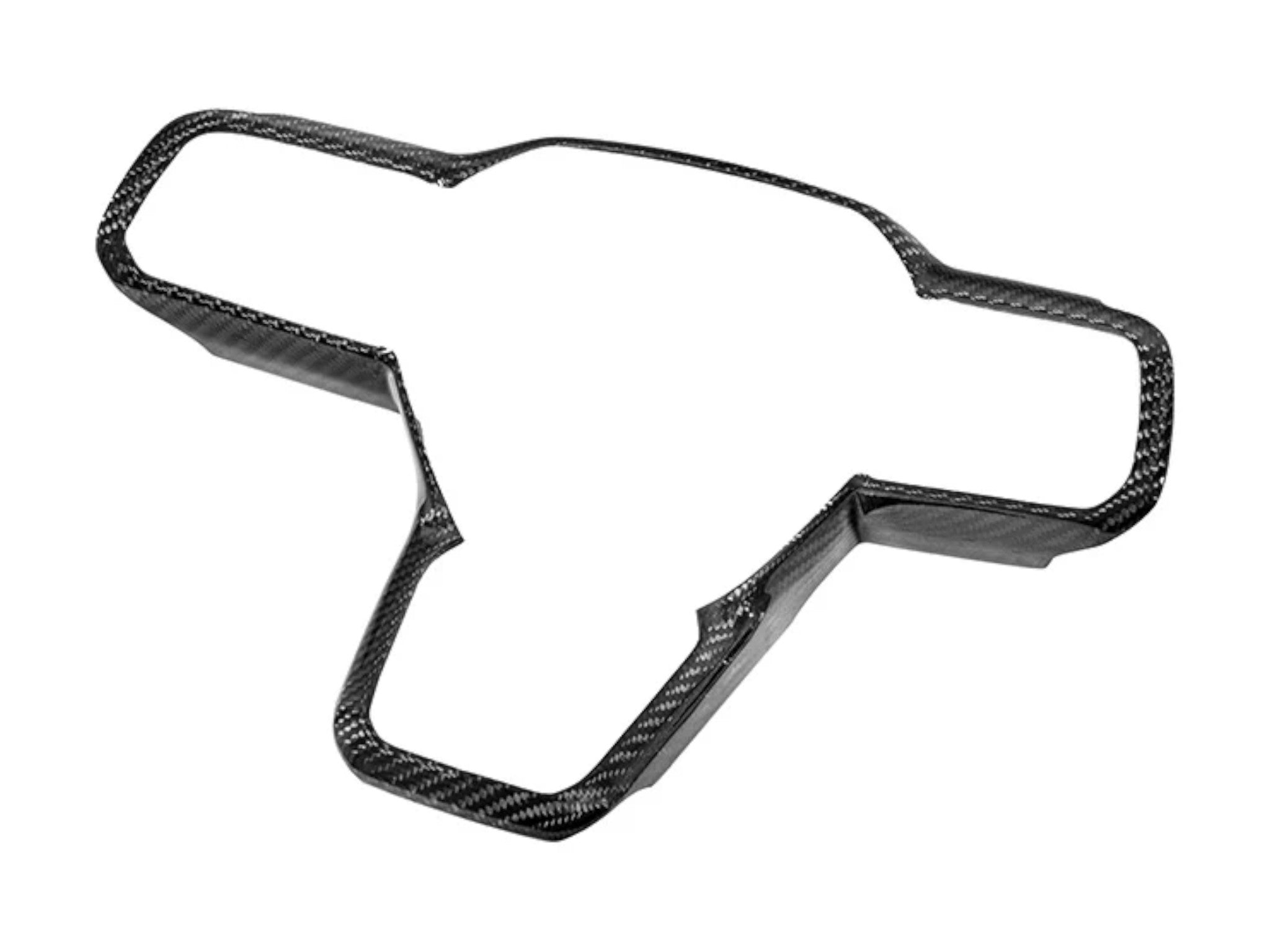 Molded Carbon Fiber Steering Wheel Trim Cover For 09-14 Ford F150