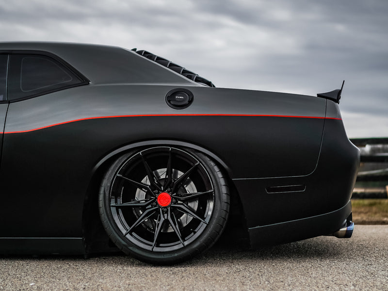 Challenger Charger - RFX13 Wheels - Gloss Black - Titanium - Bronze