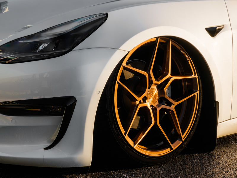 Tesla Model 3, Y - RFX11 Wheels - Gloss Black - Titanium - Bronze