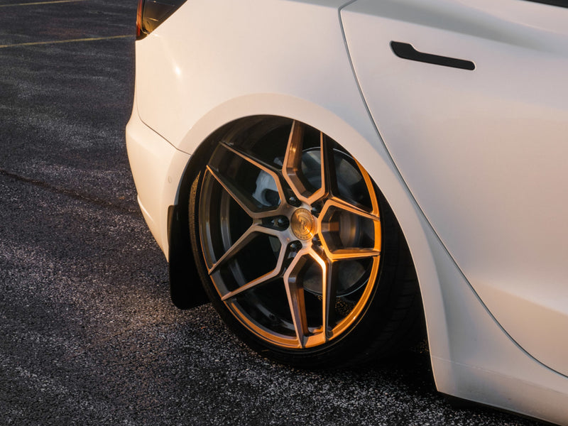 Tesla Model 3, Y - RFX11 Wheels - Gloss Black - Titanium - Bronze