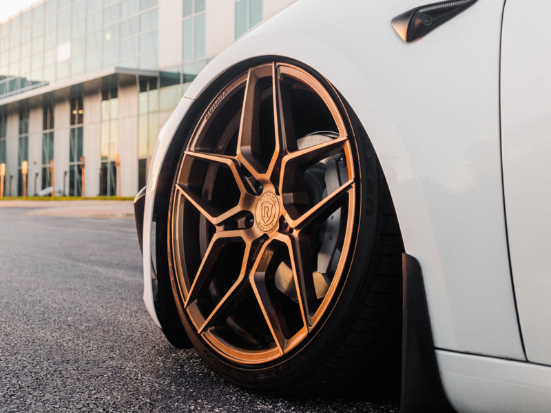 Tesla Model 3, Y - RFX11 Wheels - Gloss Black - Titanium - Bronze