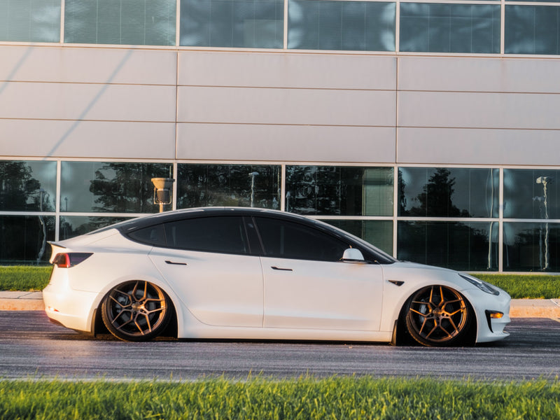 Tesla Model 3, Y - RFX11 Wheels - Gloss Black - Titanium - Bronze