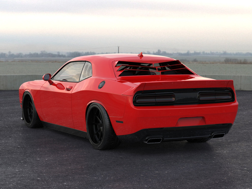 2008 23 Challenger Bakkdraft Rear Window Louver