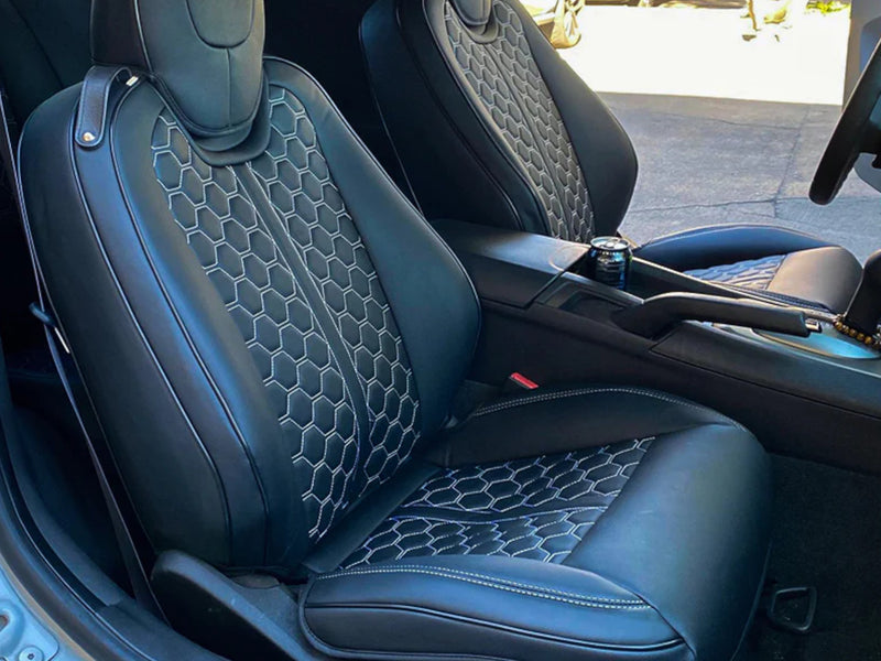 2010-15 Camaro - Seat Covers Front and Rear - Artificial Leather