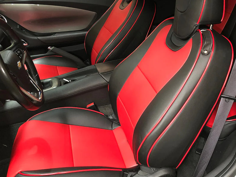 2010-15 Camaro - Seat Covers Front and Rear - Artificial Leather