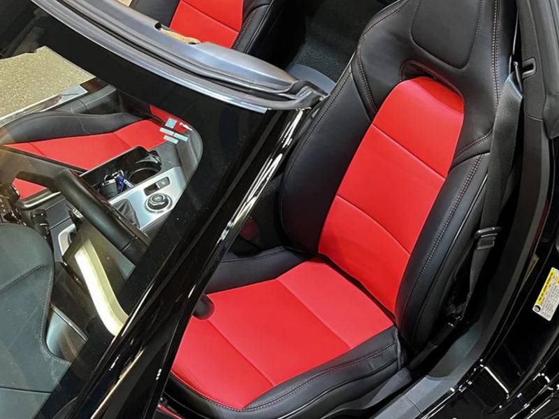 2014-19 Corvette - Seat Covers Front and Rear - Artificial Leather