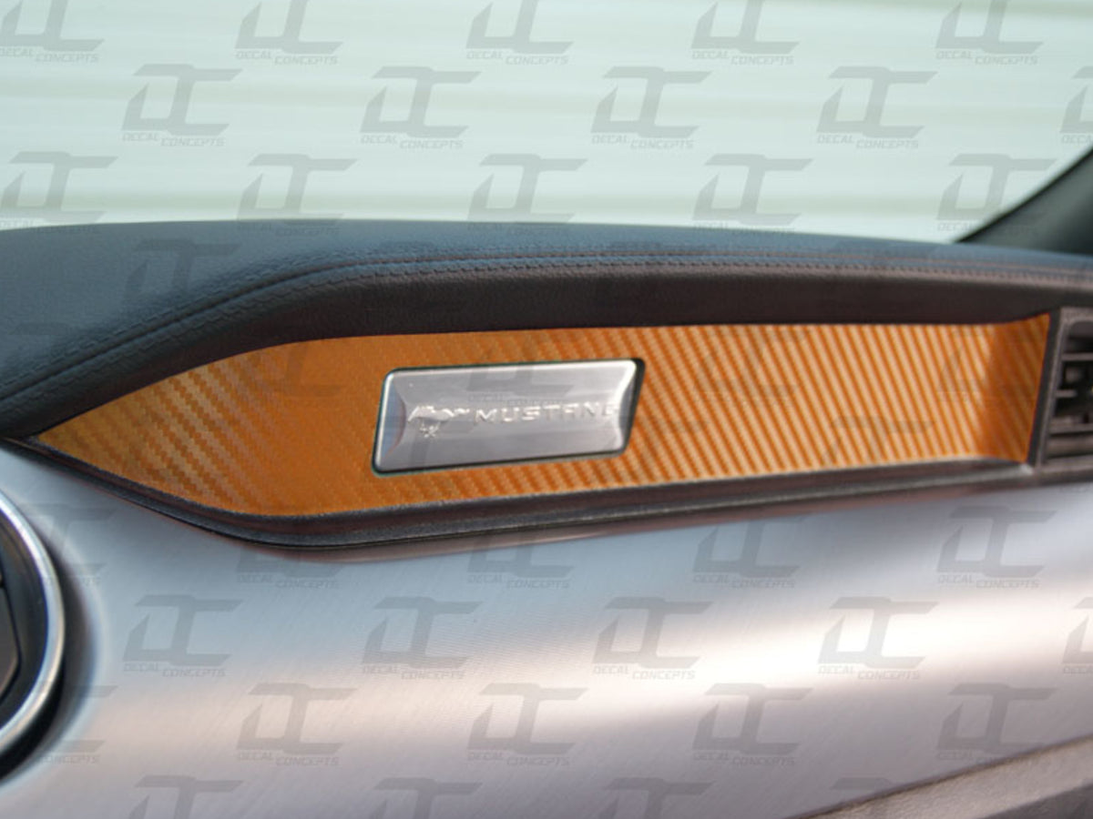 2015-23 Mustang - Passenger Dash Strip Accent Decal Kit