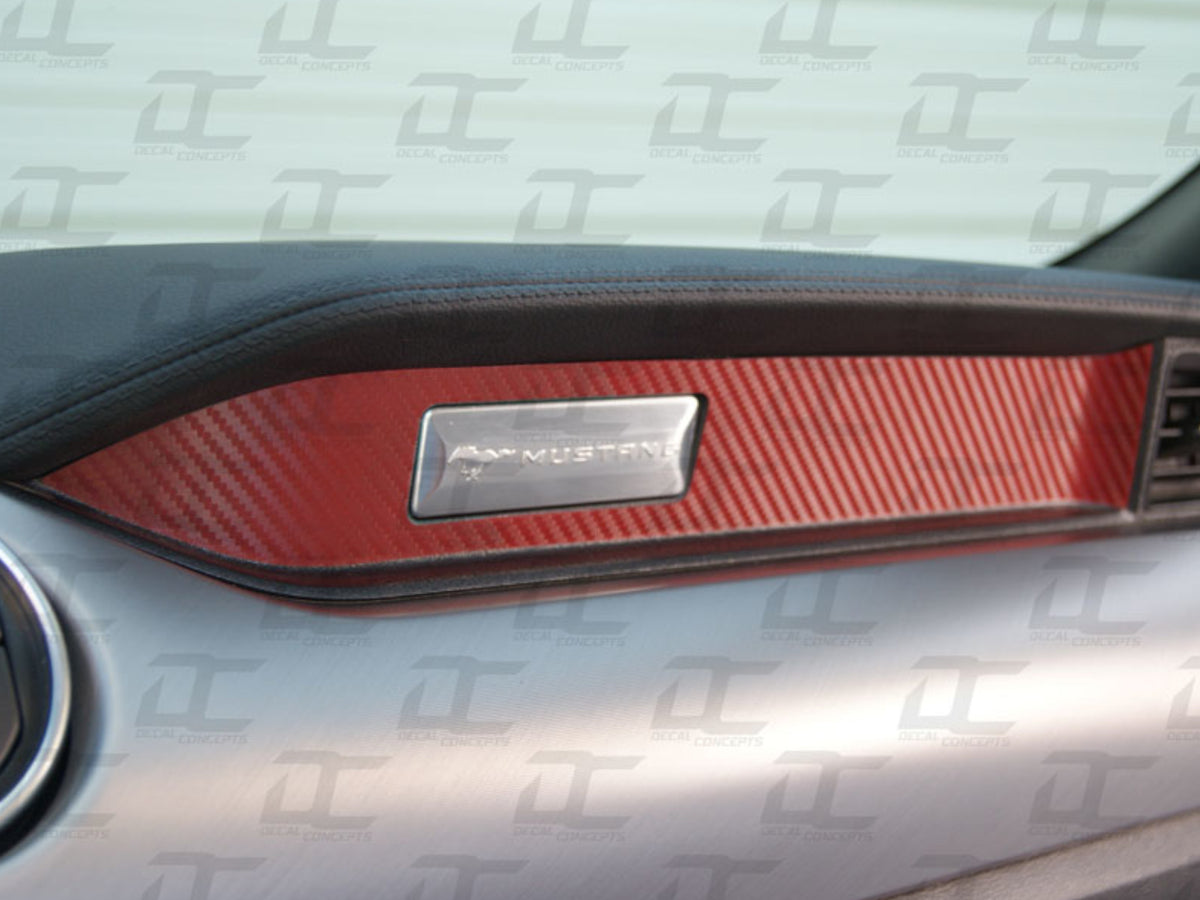 2015-23 Mustang - Passenger Dash Strip Accent Decal Kit