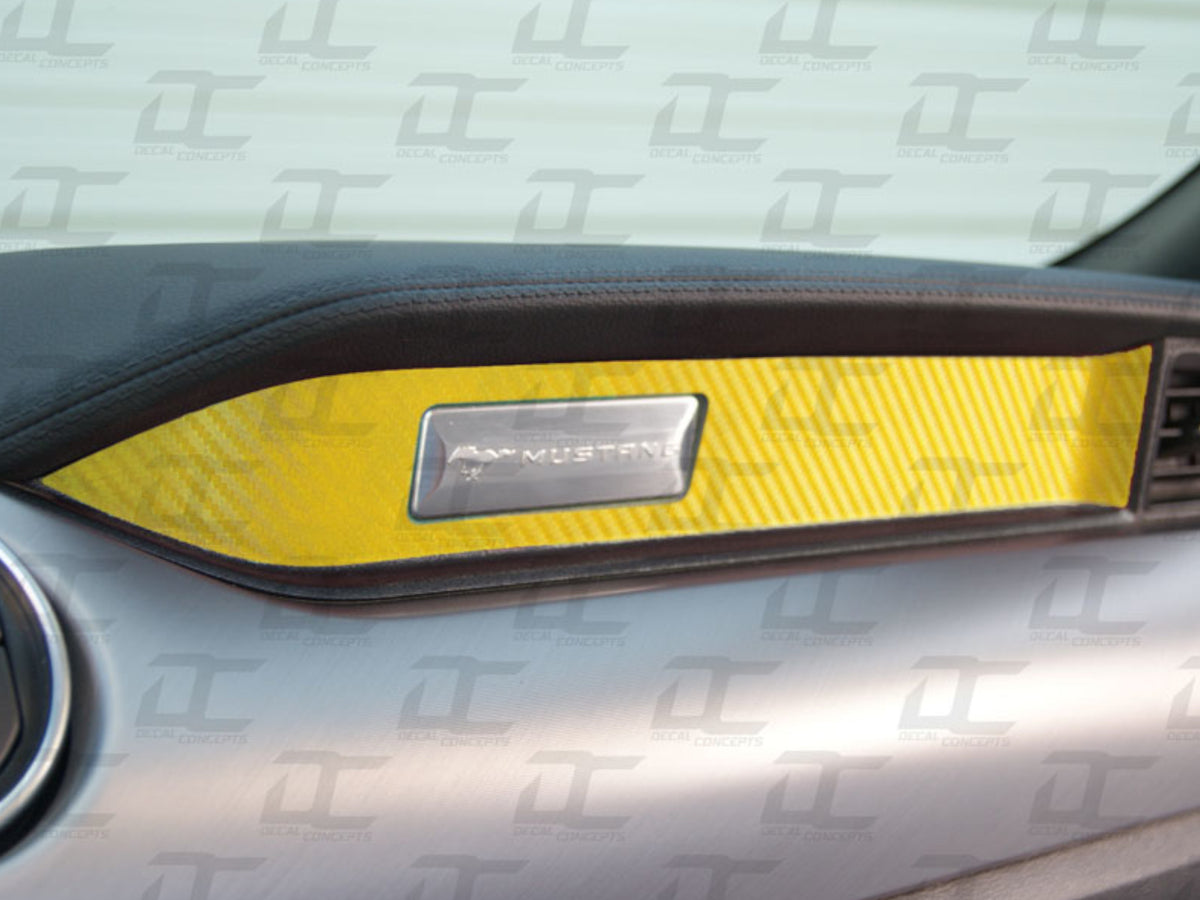2015-23 Mustang - Passenger Dash Strip Accent Decal Kit