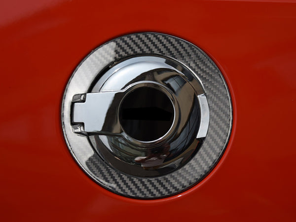 2015-23 Challenger - Fuel Door Outer Trim Cover - Carbon Fiber