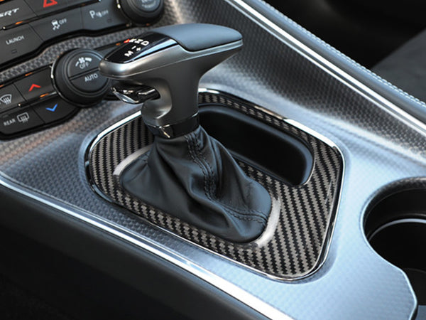 2015-23 Challenger - Automatic Gear Shift Panel Cover - Carbon Fiber