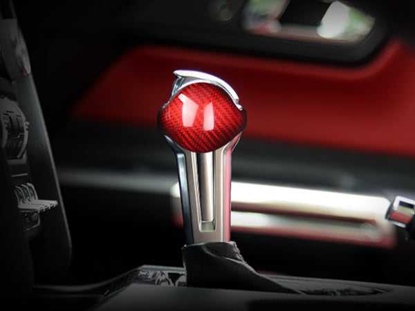 2015-23 Mustang - Automatic Gear Shift Knob Cover - Carbon Fiber