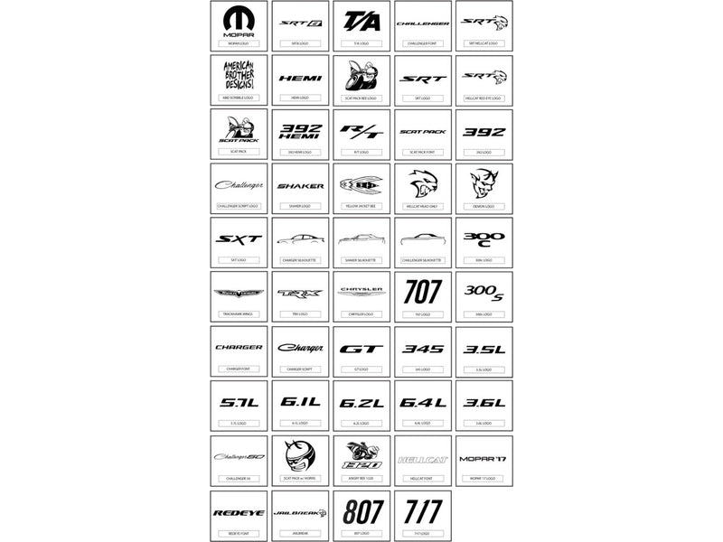 2015-23 Challenger Charger - ABS Cover