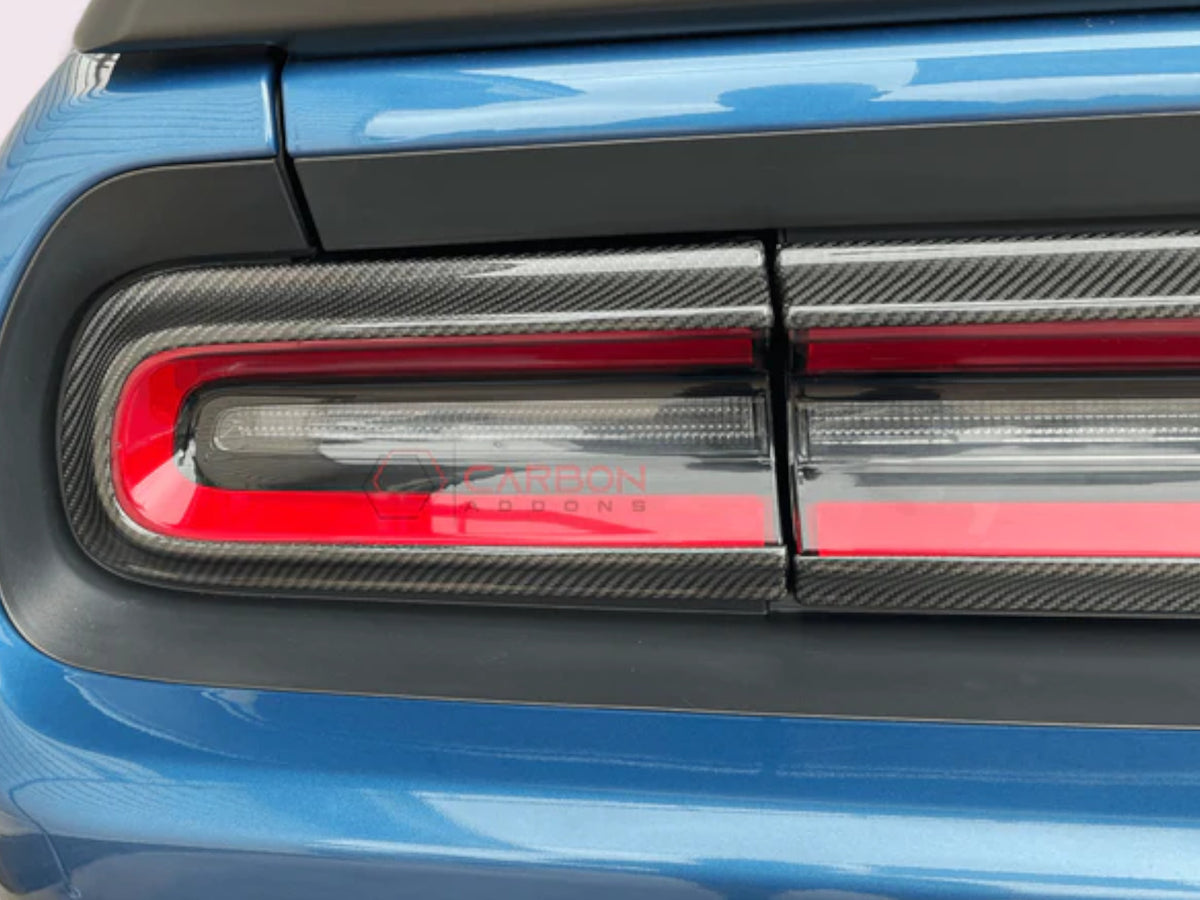 2015-23 Challenger - Taillight Trim Cover - Carbon Fiber