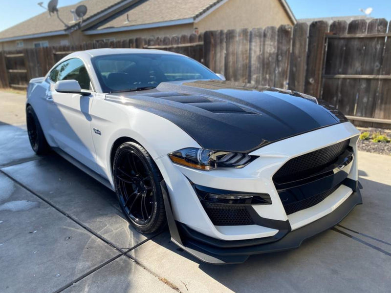 2015-23 Mustang - AMS Style Hood - Carbon Fiber