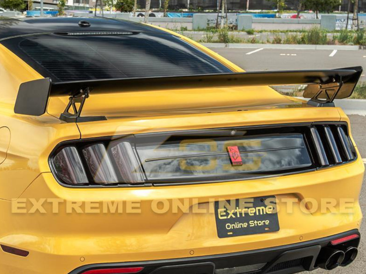 2015-23 Mustang - GT500 Style High Wing Spoiler - Carbon Fiber