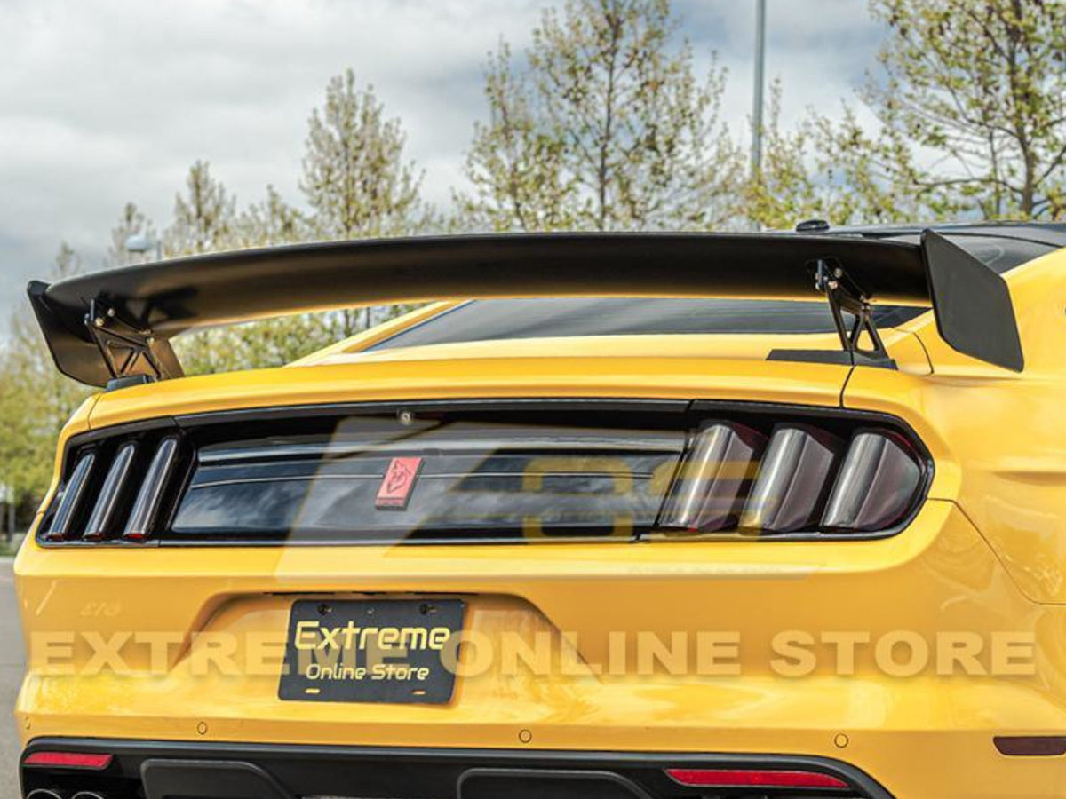 2015-23 Mustang - GT500 Style High Wing Spoiler - Carbon Fiber