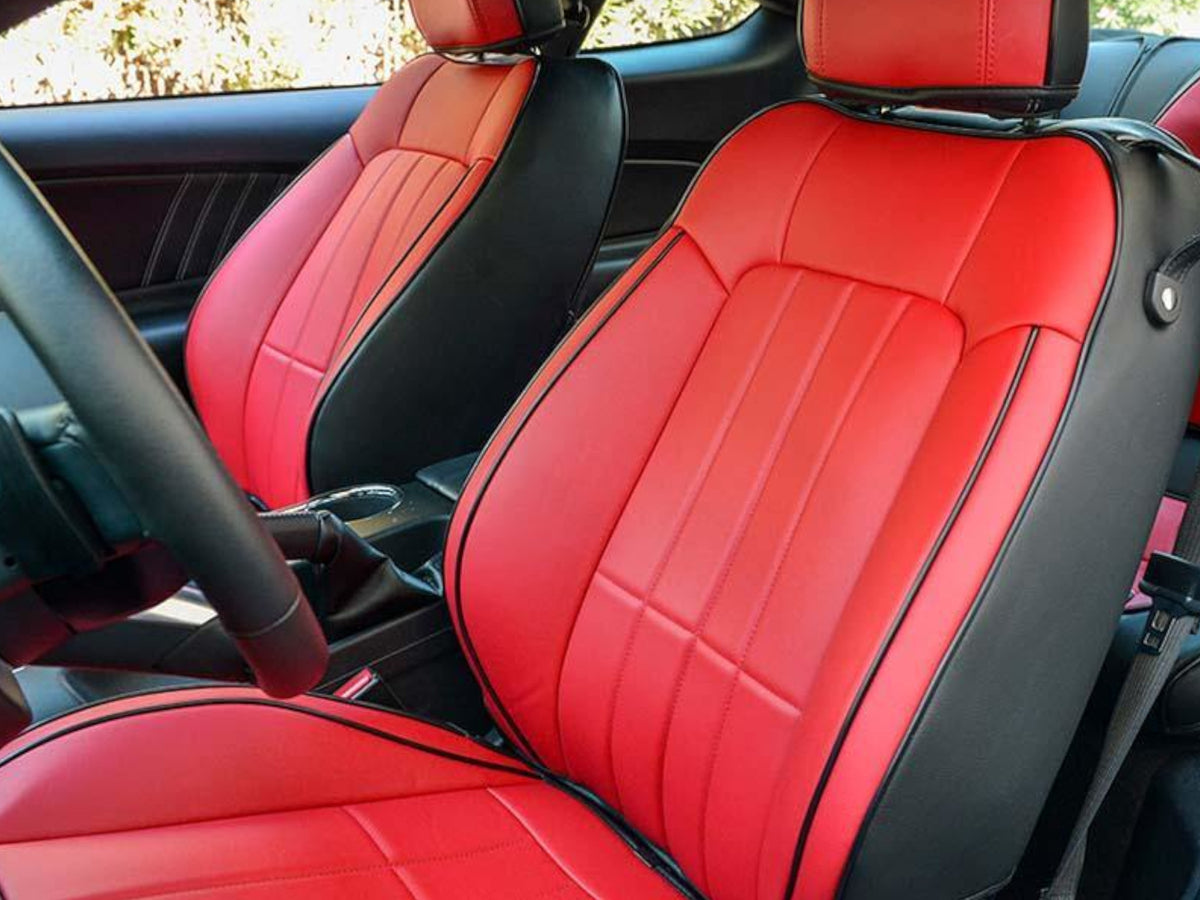 2015-23 Mustang - Seat Covers Front and Rear - Artificial Leather