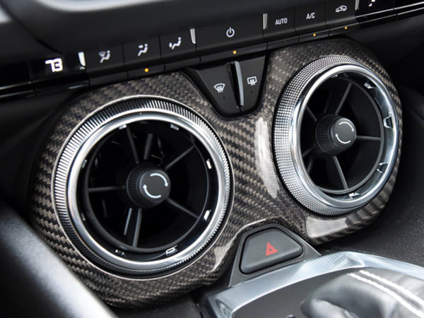 2016-24 Camaro - Middle AC Air Vent Panel Cover - Carbon Fiber