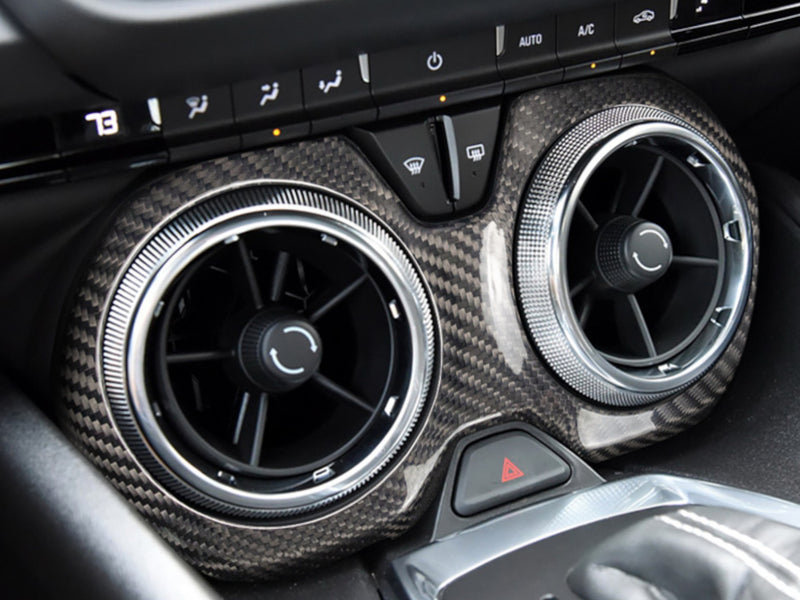 2016-23 Camaro - Middle AC Air Vent Panel Cover - Carbon Fiber