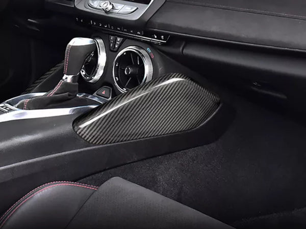 2016-23 Camaro - Console Knee Pad Covers - Carbon Fiber