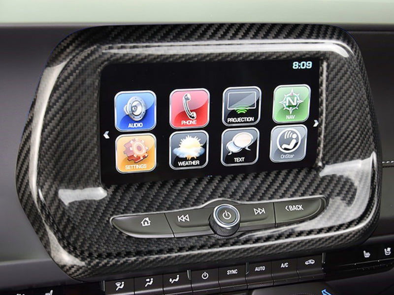2016-24 Camaro - Multimedia Console Panel Cover - Carbon Fiber