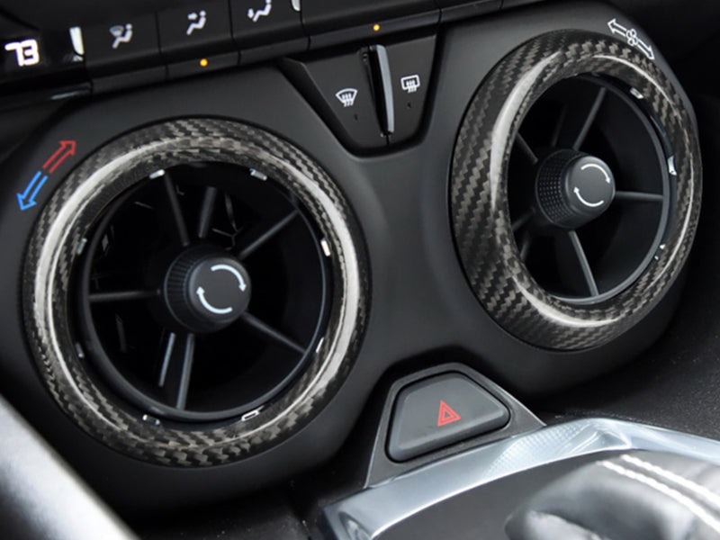 2016-23 Camaro - Middle AC Air Vent Frame Cover - Carbon Fiber