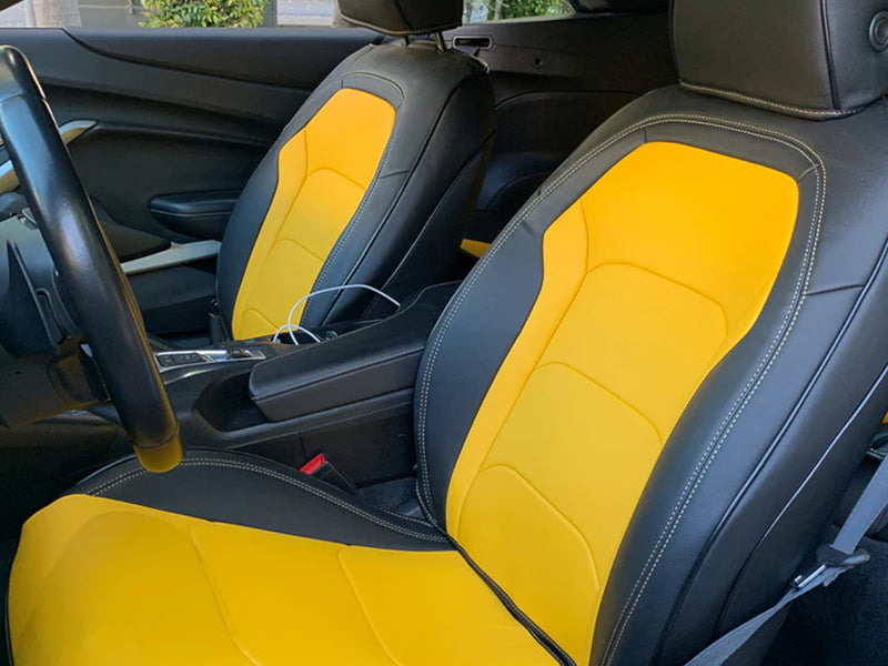 2016-24 Camaro - Seat Covers Front and Rear - Artificial Leather