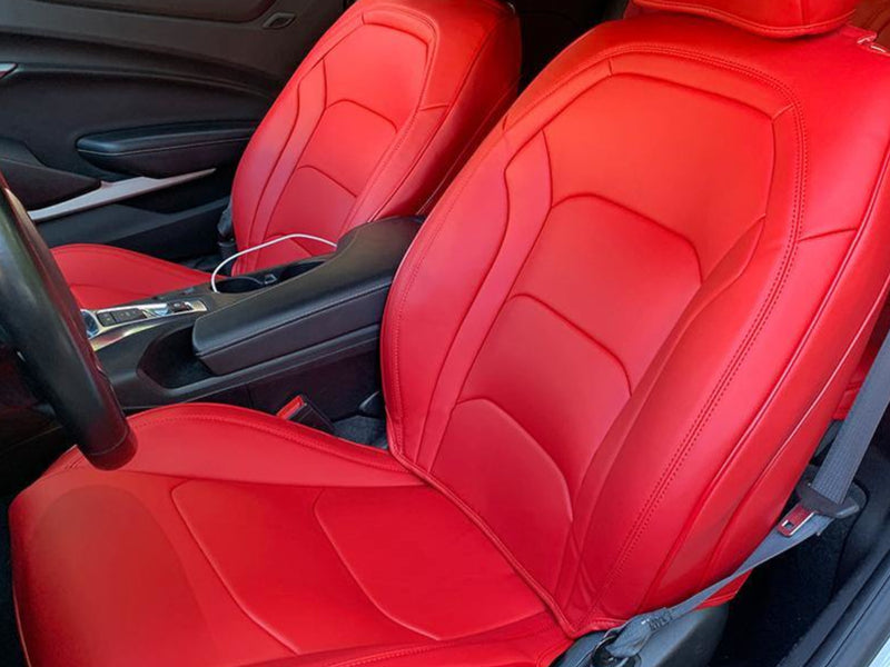 2016-24 Camaro - Seat Covers Front and Rear - Artificial Leather