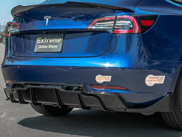 2017-23 Tesla Model 3 - Performance Rear Valance Diffuser