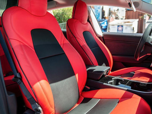 2017-23 Tesla Model 3 - Seat Covers Front and Rear - Artificial Leather