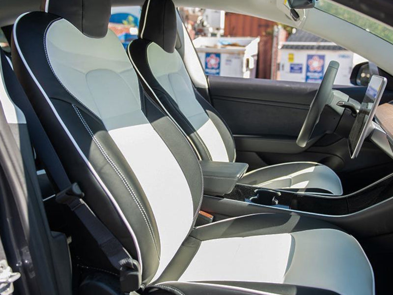 2017-23 Tesla Model 3 - Seat Covers Front and Rear - Artificial Leather