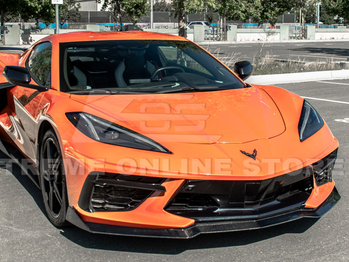 2020-24 Corvette - 5VM Style Front Lip V2 - Carbon Fiber