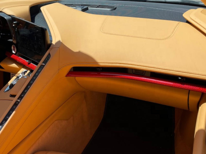 2020-23 Corvette - Dashboard Accent Trim Cover - Carbon Fiber
