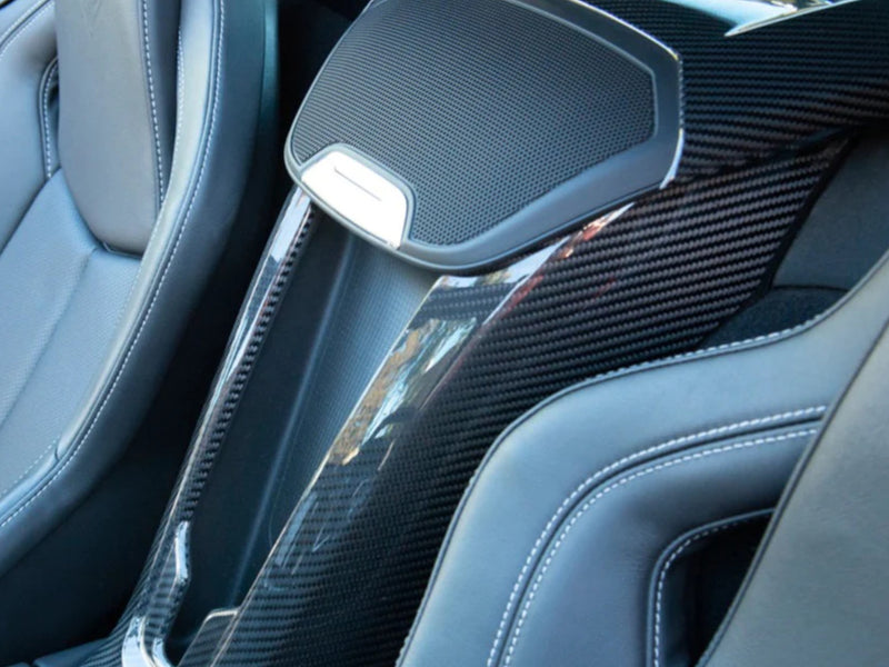 2020-23 Corvette - Center Console Trim Cover - Carbon Fiber