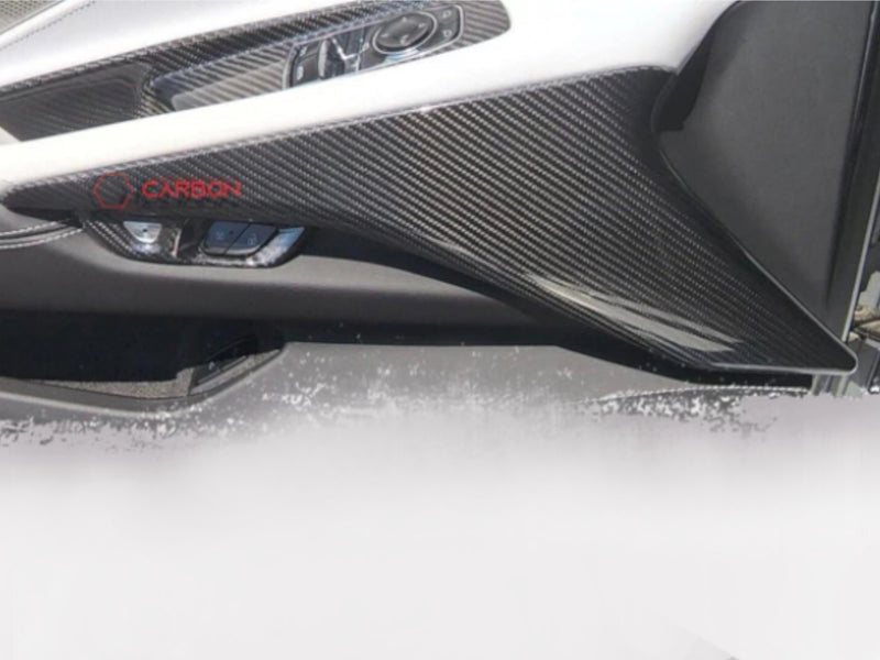 2020-24 Corvette - Lower Door Panel Trim Cover - Carbon Fiber