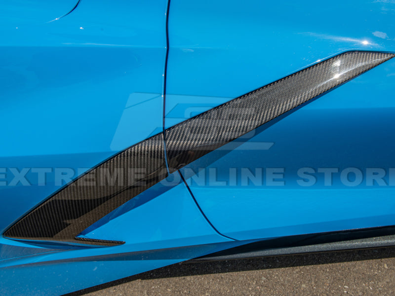 2020-24 Corvette - Side Fender Vent and Door Handle - Carbon Fiber