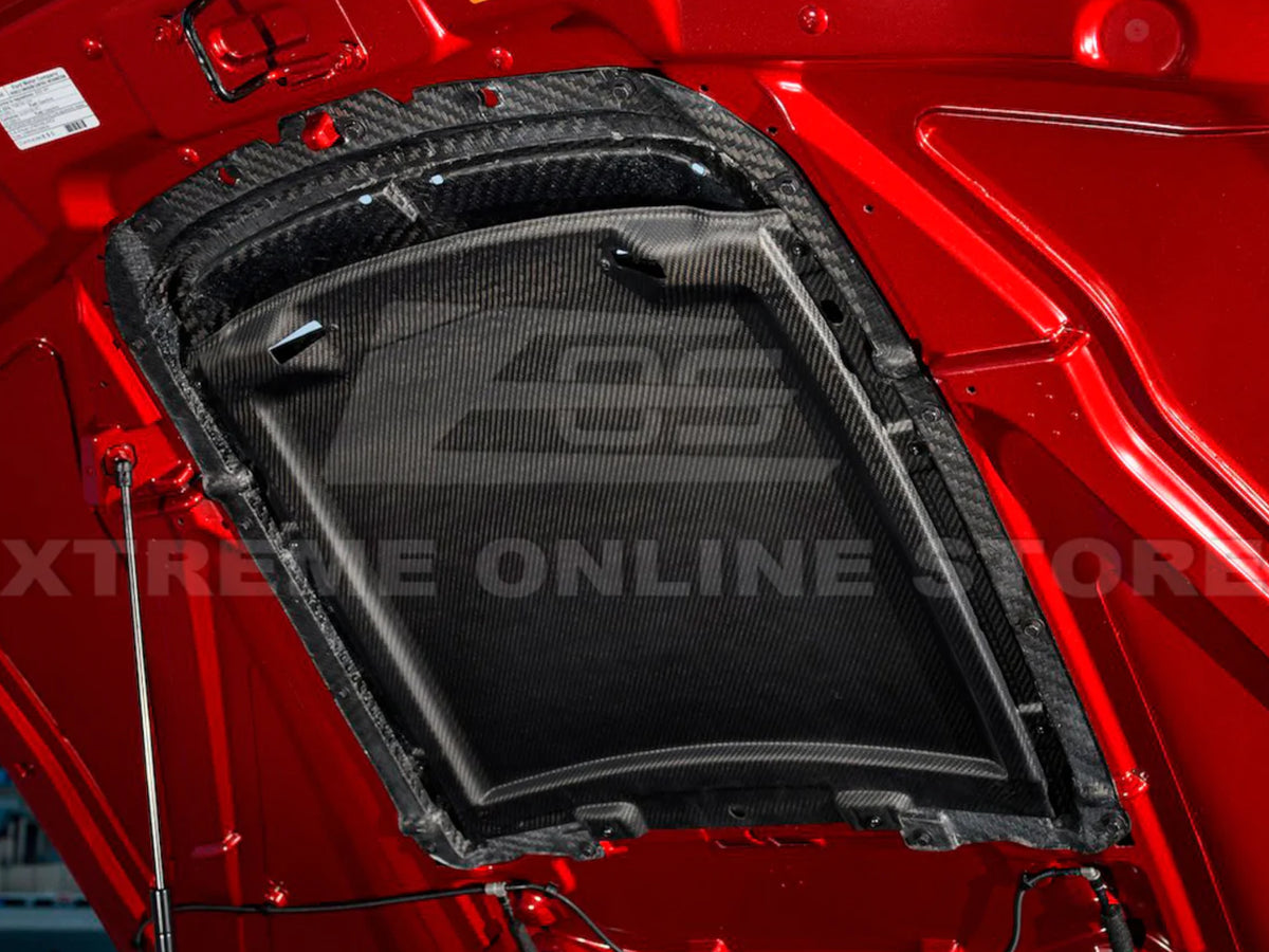 2020-23 Mustang GT500 - Hood Rain Catch Tray - Carbon Fiber