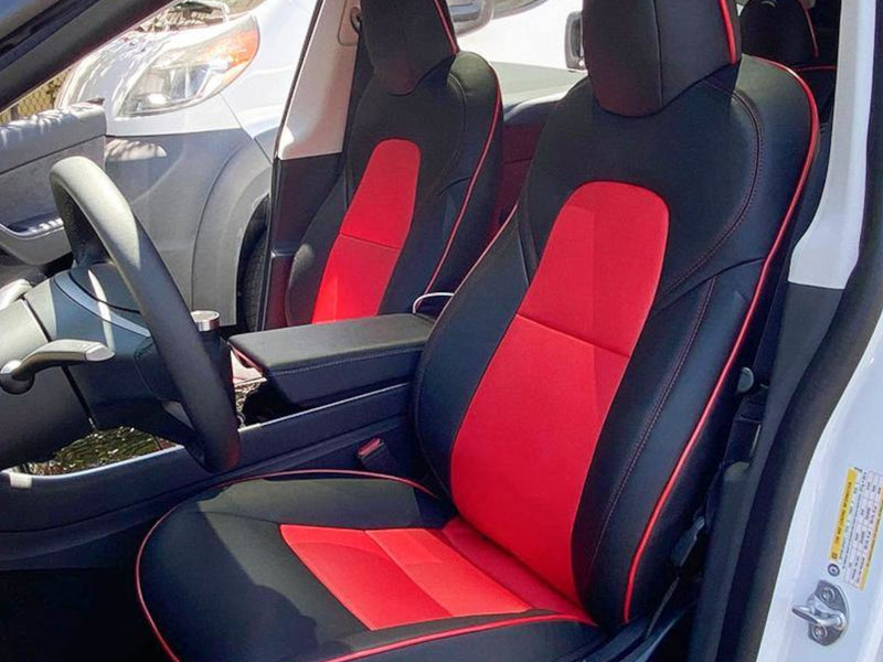 2020-23 Tesla Model Y - Seat Covers Front and Rear - Artificial Leather