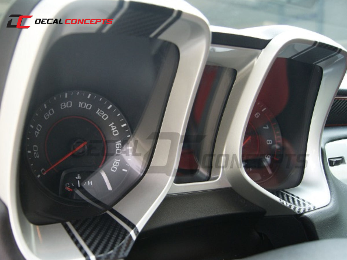 2010-15 Camaro - Gauge Bezel Accent Decal Kit