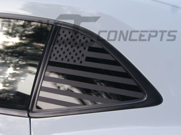 2010-15 Camaro - American Flag 1/4 Window Decal