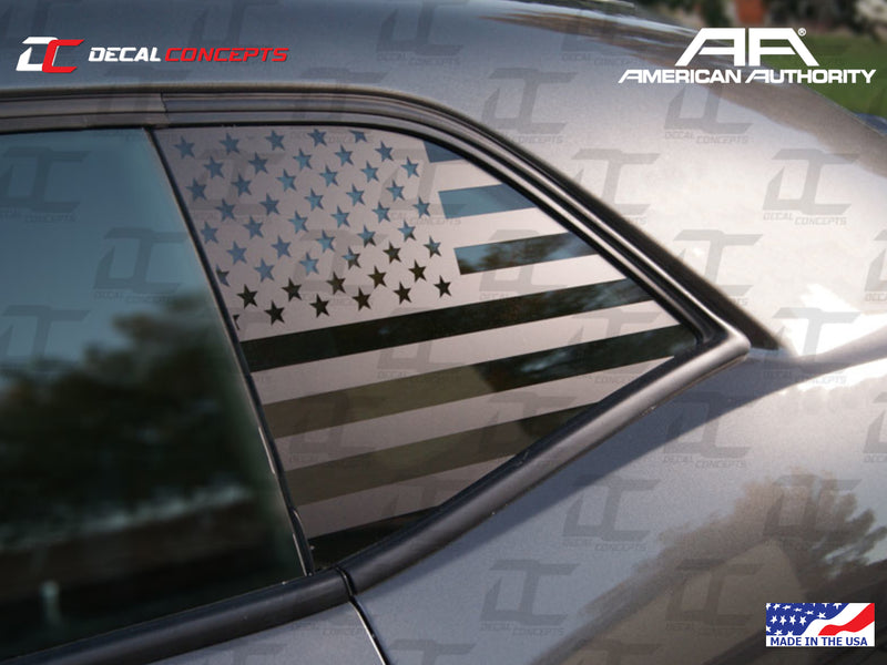 2015-23 Challenger - American Flag 1/4 Window Decal