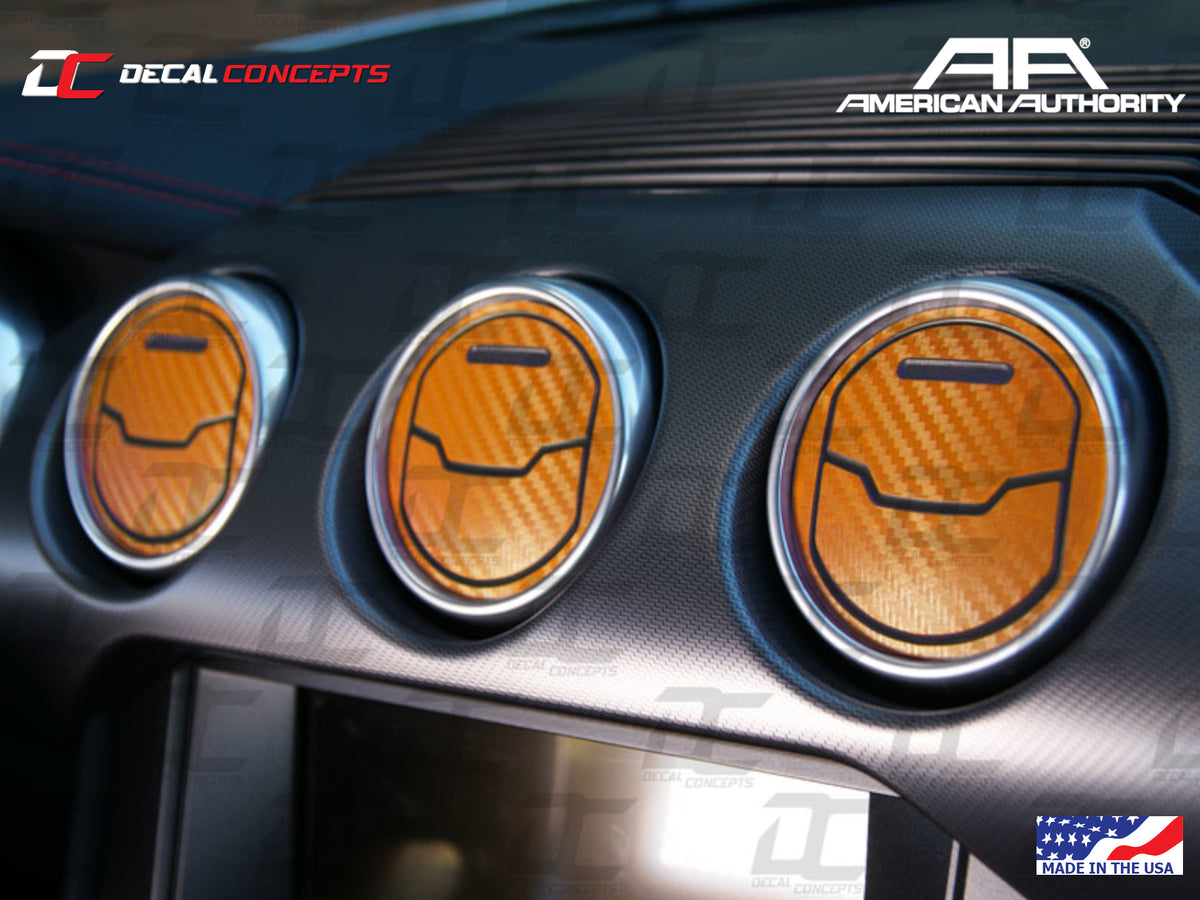 2015-23 Mustang - AC Vent Accent Decal Kit