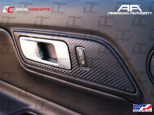 2015-23 Mustang - Interior Door Handle Frame Accent Decal Kit