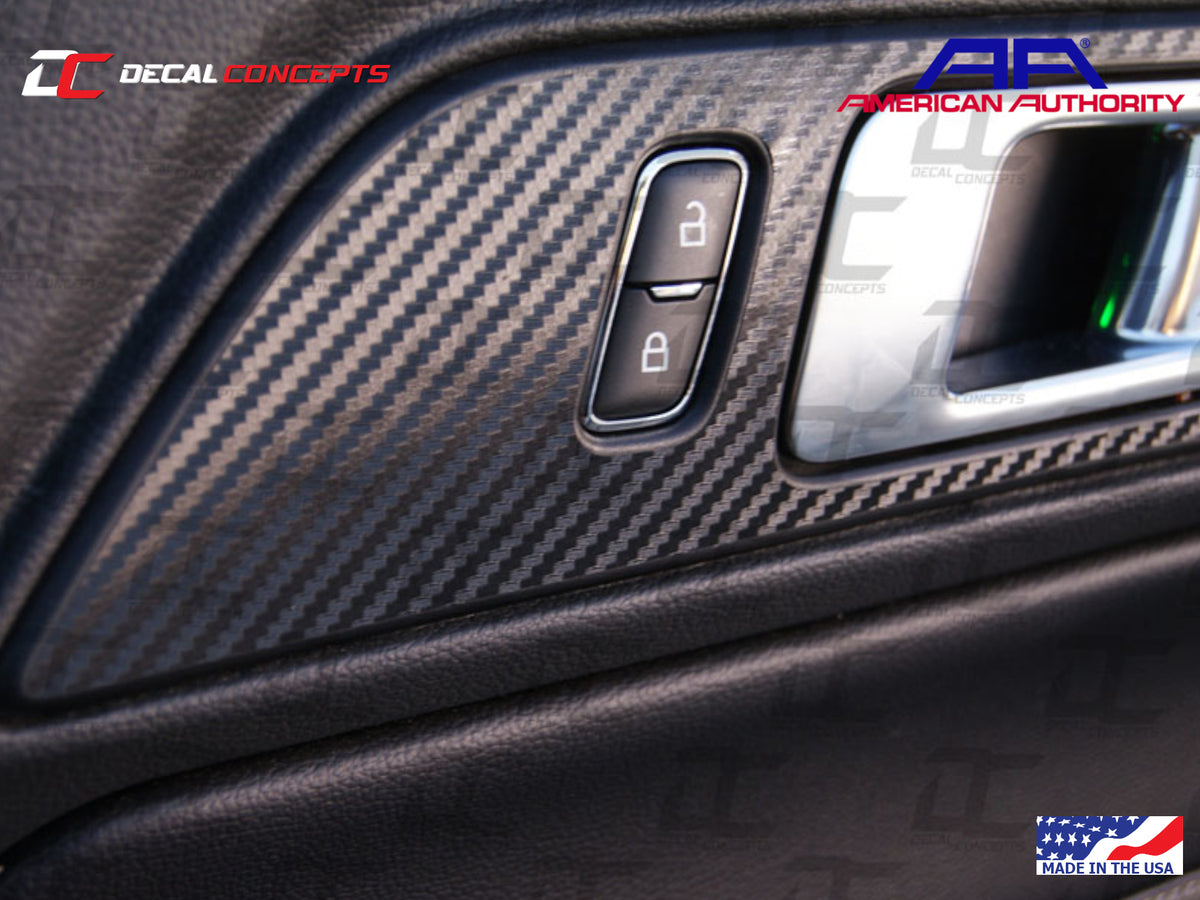 2015-23 Mustang - Interior Door Handle Frame Accent Decal Kit